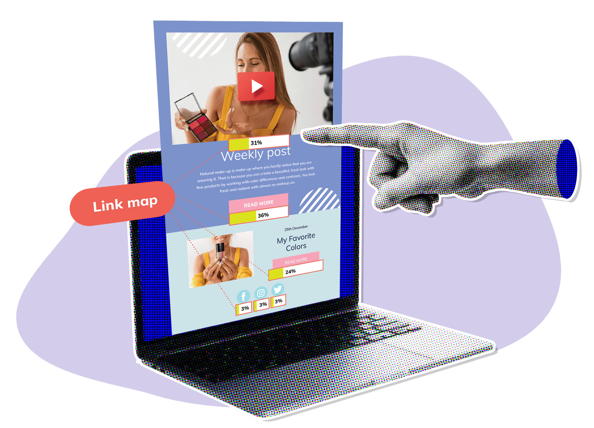 Link tracking en click maps