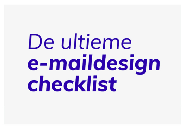 Cover van de ultieme e-maildesign checklist